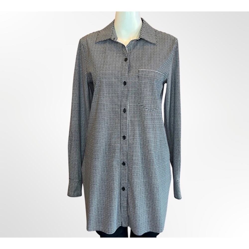 Lysse Schiffer Button Down Houndstooth(Sz M)
